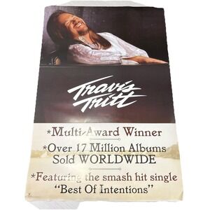TRAVIS TRITT Rare VINTAGE 2000 DOUBLE SIDED PROMO POSTER FLAT for Honky CD